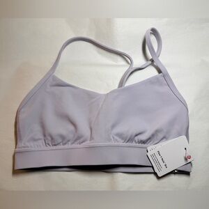 NWT LULULEMON Flow Y Nulu Bra Light A-C Cup ~ Sz 4 ~ Faint Lavender